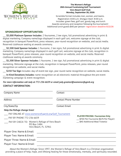 Golf flyer 2026 2