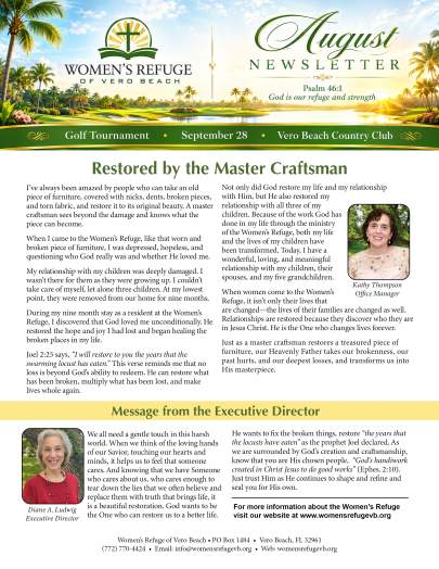 Womens Refuge August 2026 Newsletter