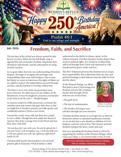 Womens Refuge July 2026 Newsletter