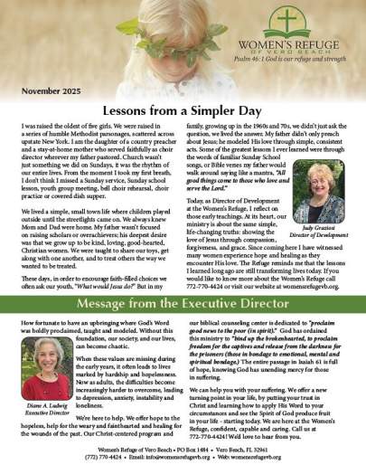 Womens Refuge November 2025 Newsletter