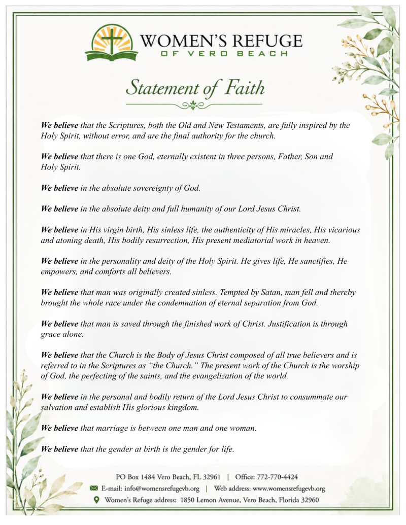 changes to the Statement of Faith (3)
